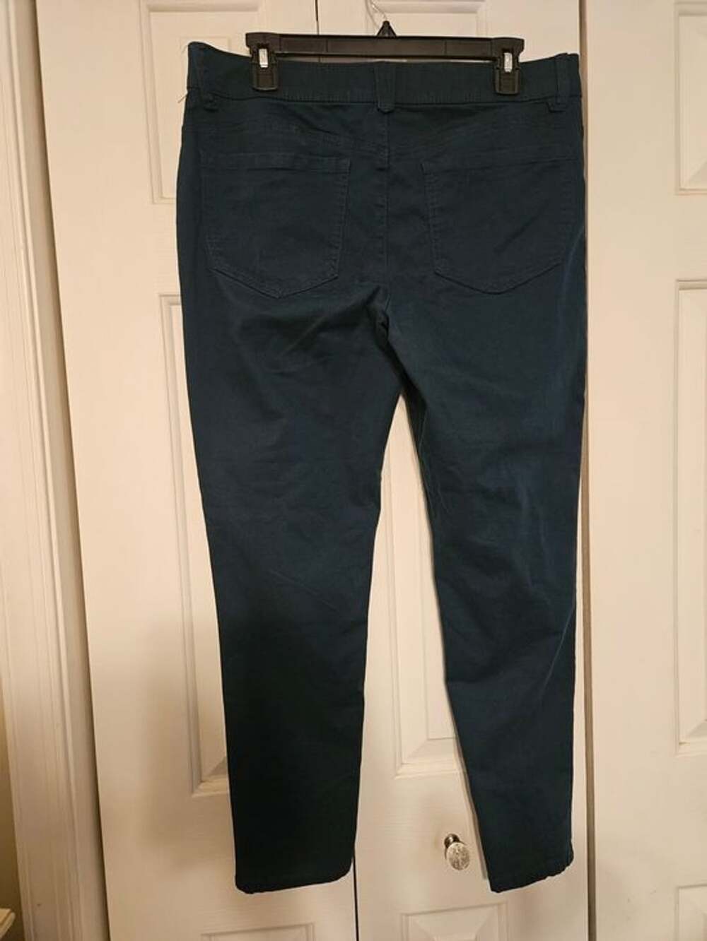 Democracy Ab Solution Size 12 Dark Teal Straight Leg Pants - Picture 3 of 4